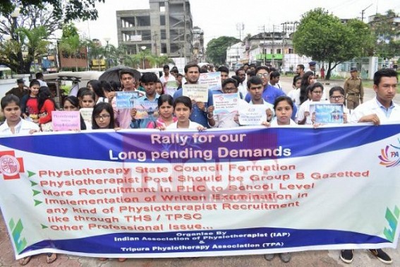 Tripura unemployed youths demand for written test as means of interviews Tripura unemployed youths demand for written test as means of interviews